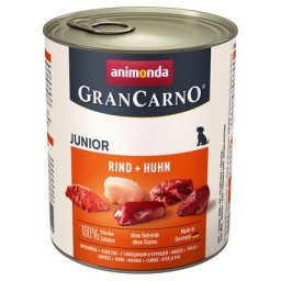 12x800g Original Junior bœuf, poulet Animonda GranCarno - Pâtée pour chien