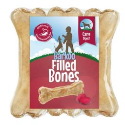 12 x 12 cm Barkoo Os à mâcher fourrés Digest (betterave) - Friandises pour chien