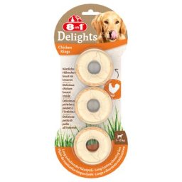 6x119g 8in1 Delights, anneaux à mâcher (18 anneaux) - Friandises pour chien