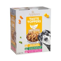 8x156g Applaws Taste Toppers en bouillon lot mixte - Pâtée pour chien