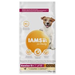 2x12kg IAMS Senior & Mature Small Medium poulet - Croquettes pour chien