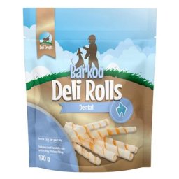 190g Barkoo Deli Rolls Dental Bâtonnets à mâcher - Friandises pour chien