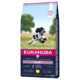 15kg Eukanuba Puppy Medium Breed poulet - Croquettes pour chiot