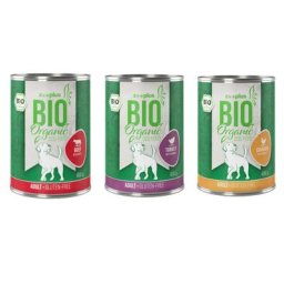 6x400g zooplus Bio lot mixte (3 variétés) - Pâtée pour chien