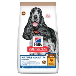 Lot Hill's Science Plan pour chien - Mature Adult 7+ No Grain poulet (2 x 14 kg)