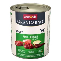 6x800g Original Adult boeuf, cerf, pommes Animonda GranCarno - Pâtée pour chien