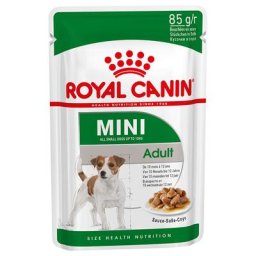24x85g Mini Adult en complément sachets Mini Adult Royal Canin Size - Croquettes pour chien