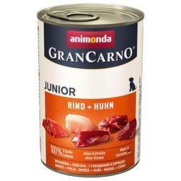 24x400g Junior bœuf, poulet Animonda GranCarno Original - Pâtée pour chien