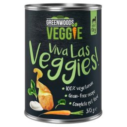 6x375g Greenwoods Veggie yaourt, pommes de terre, carottes, épinards - Pâtée pour chien