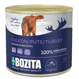 24x625g Bozita Paté dinde - Pâtée pour chien
