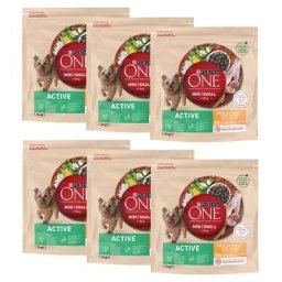 12x1,5kg PURINA ONE Mini Active poulet, riz - Croquettes pour chien