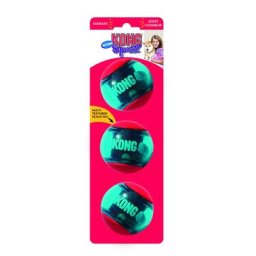Balle KONG Squeezz Action pour chien - taille M : 6 cm de diamètre