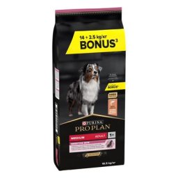 14kg Medium Adult Sensitive Skin PRO PLAN PURINA Croquettes pour chien + 2,5 kg offerts !