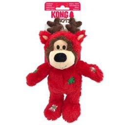 Jouet KONG Holiday Wild Knots Ours taille S/M L 7 x l 12 x H 17,8 cm - pour chien