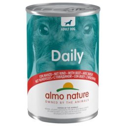 12x400g Almo Nature Daily Dog bœuf - Pâtée pour chien
