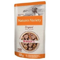 8x150g Mégapack Nature's Variety Original Paté No Grain Mini bœuf - Pâtée pour chien