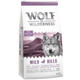 2x12kg Adult Wild Hills Wolf of Wilderness, canard - Croquettes sans céréales