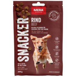 8x200g Friandises MERA Snacker bœuf - Friandises pour chien