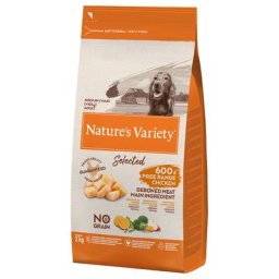 2x2kg Nature's Variety Selected Medium Adult poulet élevé en plein air - Croquettes pour chien