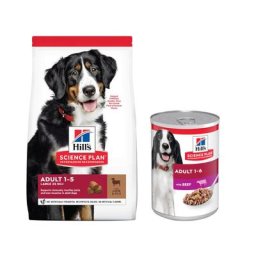 14kg Adult 1-5 Large agneau, riz Science Plan Hill's Croquettes pour chien + 6 sachets offerts !