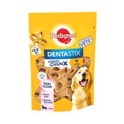 Pedigree Dentastix Chewy Chunx pour chien - Lot : Maxi poulet 5 x 68 g (pour chien de moyenne et grande taille)