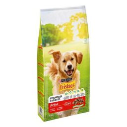 10kg PURINA Friskies Adult Active bœuf - Croquettes pour chien