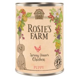 24x400g Rosie's Farm Puppy Puppy poulet - Pâtée pour chiot