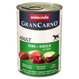12x400g Original bœuf, cerf, pommes Animonda GranCarno - Pâtée pour chien