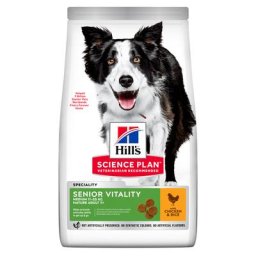 14kg Mature Adult Senior Vitality Medium poulet Hill's Science Plan - Croquettes pour chien