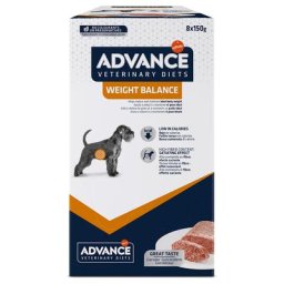 8x150g Advance Veterinary Diets Weight Balance - Pâtée pour chien