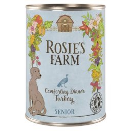 6x400g Rosie's Farm Senior Senior dinde - Pâtée pour chien