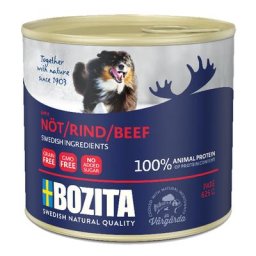 12x625g Bozita Paté bœuf - Pâtée pour chien