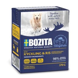 6x370g Bouchées en gelée Poulet, riz Bozita - Pâtée pour chien