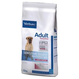 2x12kg Virbac Veterinary HPM Dog Adult Sensitive Neutered Large & Medium - Croquettes pour chien