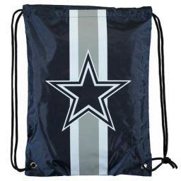 Sac de sport à rayures portant l'emblème des Dallas Cowboys - 45x34 cm