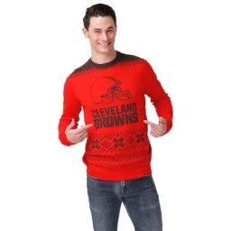 Cleveland Browns Forever Collectibles 2021 Big Logo 2 Color Sweater - Hommes