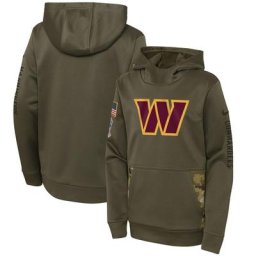 Équipe de football de Washington Nike 2022 Salute To Service Therma Performance Pullover Hoodie - Camouflage - Junior