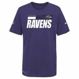 T-shirt Nike Side Line Legend des Ravens de Baltimore - Jeunes