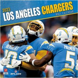 Calendrier mural Los Angeles Chargers 2023 - 12 x 12 pouces