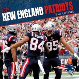 Calendrier mural New England Patriots 2023 - 12 x 12 pouces