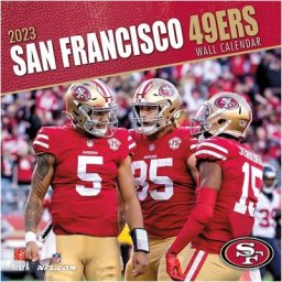 Calendrier mural San Francisco 49ers 2023 - 12 x 12 pouces