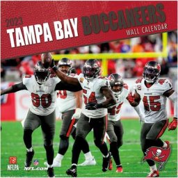 Calendrier mural Tampa Bay Buccaneers 2023 - 12 x 12 pouces