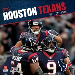 Calendrier mural Houston Texans 2023 - 12 x 12 pouces