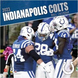 Calendrier mural Indianapolis Colts 2023 - 12 x 12 pouces