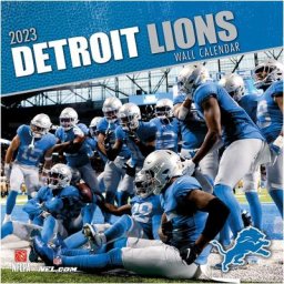 Calendrier mural Detroit Lions 2023 - 12 x 12 pouces