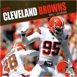 Calendrier mural Cleveland Browns 2023 - 12 x 12 pouces