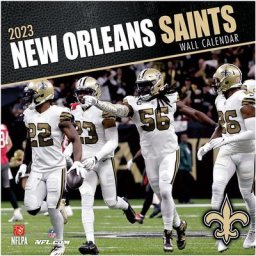 Calendrier mural New Orleans Saints 2023 - 12 x 12 pouces