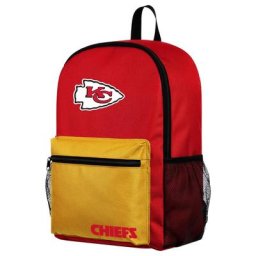 Sac à dos Color block portant l'emblème des Kansas City Chiefs - 43x30x15 cm