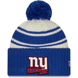 New York Giants New Era 2022 Maillot officiel de sport par temps froid Sideline