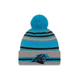 Carolina Panthers New Era Cold Weather Sports Knit - Noir et Blanc